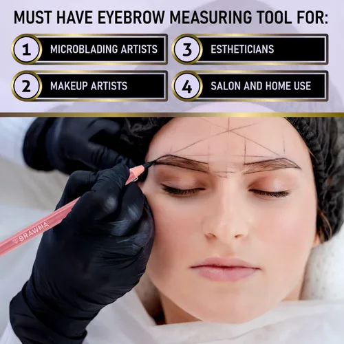 Vista 7 de BRAWNA PMU Supplies - Cuerda de mapeo preentintada para microblading y microsombreado de cejas - Cuerda de microblading premium - Herramienta