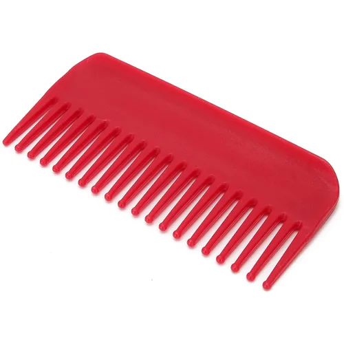 Vista 9 de Peines de dientes anchos, peine desenredante sin mango, peines para cabello húmedo y seco para salón de belleza y hogar (rojo)
