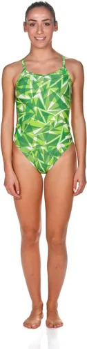 Vista 4 de Arena Women's Shattered Glass Challenge Back One Piece Swimsuit