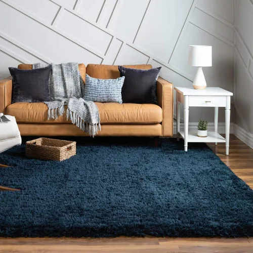 Vista 63 de Rugs.com - Alfombra de la colección Infinity, alfombra de pelo mullido sólida de 2 x 3 pies, color azul Egeo, perfecta para salas de estar