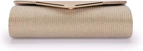 Vista 5 de ERIJUNOR Bolso de mano para mujer, clásico sobre de noche, brillante, fiesta de novia, baile de graduación, bolso cruzado