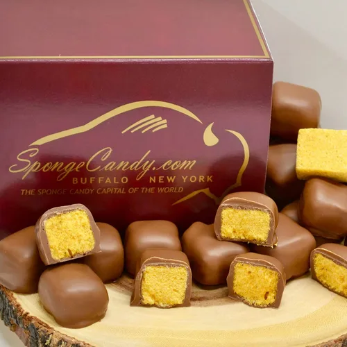 Vista 9 de Caramelo de esponja de chocolate negro