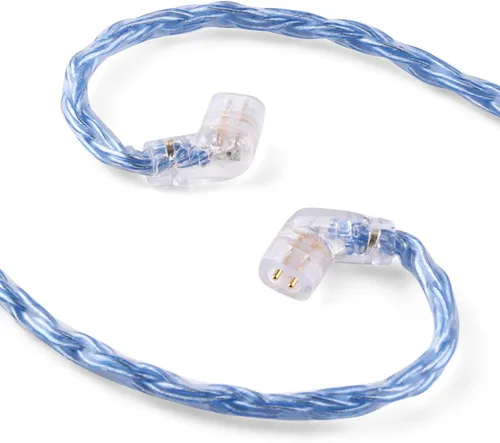 Vista 2 de Linsoul Tripowin Zonie - Cable IEM de 16 núcleos chapados en plata, cables mejorados para auriculares SPC de 1.25m para ZS10 PRO 2 AS10 PRO ZSN PRO