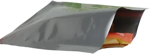 Vista 4 de Paquete de 100 unidades (utilizables de 1.57 x 2.36 pulgadas), bolsas pequeñas de Mylar plateadas, bolsas de aluminio puro de 3.9 mil, bolsa plana
