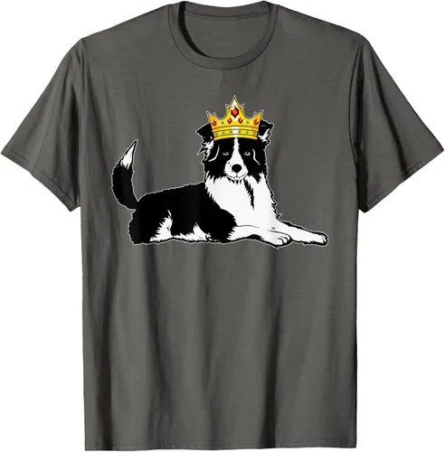 Vista 40 de Border Collie Crown - Camiseta veterinaria de piel de pastoreo de ovejas, Negro