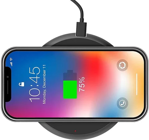 Vista 3 de BoxWave Cargador compatible con Xiaomi 12 Pro - HottieMug con cargador inalámbrico PowerDisc (15W), Qi Wireless 15W Mug Warmer Coffee Desktop