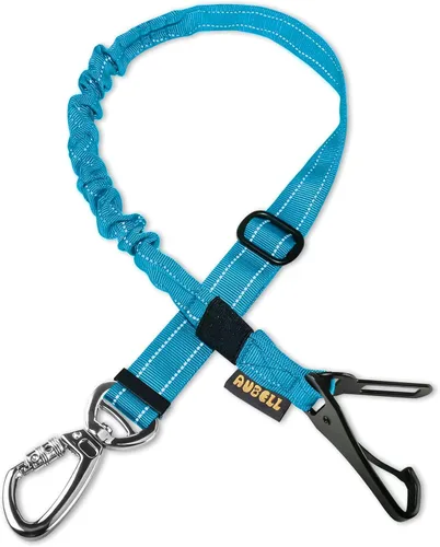 Vista 14 de AUBELL Cinturón de seguridad para perro, 3 en 1, ajustable, reflectante, resistente, arnés de perro con gancho de clip, cierre y hebilla, mosquetón