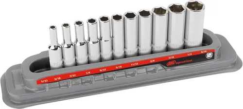 Vista 8 de Ingersoll Rand 11 Pc. Juego de llaves de vaso profundo de 1/4 pulgadas - Métrico 6 Pt.- 752045X