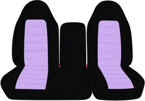 Vista 22 de Funda para asientos y apoya brazos de camiones, asiento delantero dividido 60/40 con apertura en el medio, para camión 1997-2000 Ford F-150, de 21
