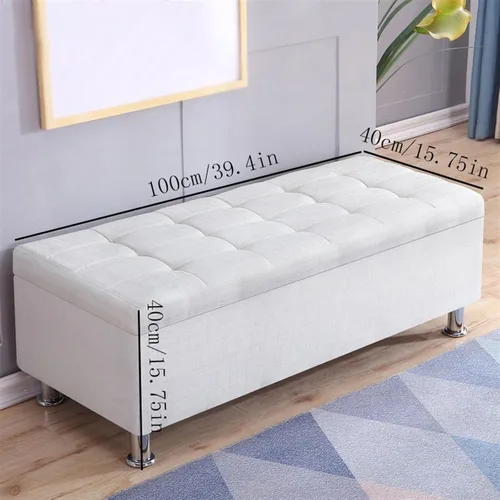 Vista 2 de Storage Benches Rectangular Sofa Stool Shoeshine Stool Bedside Stool Multifunctional Storage Storage Stool Dressing Room Fitting Room Stools Shoes