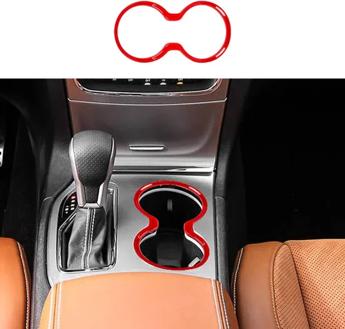 Vista 9 de para Jeep Grand Cherokee 2011-2021 Cubierta de Moldura del Portavasos Delantero, Anillo del Portavasos de la Fila Delantera Accesorios Interiores