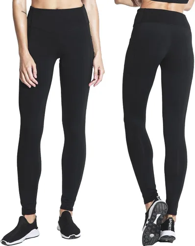 Vista 4 de AMORUN Pantalones de yoga para mujer leggings de entrenamiento de cintura alta con bolsillos leggings para mujer control de abdomen paquete de 2