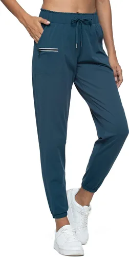 Vista 13 de Kcutteyg - Pantalones deportivos con bolsillos para mujer, diseño suave, ligero y de secado rápido, para entrenamiento, gimnasia, yoga y correr