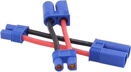 Vista 5 de 3pcs macho EC5 a hembra EC3 conector adaptador cable 14awg 2in para batería Lipo (B108-3)
