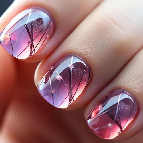 Vista 13 de Uñas postizas a presión con punta francesa verde, uñas postizas cuadradas cortas con diseños de cuentas de flores en 3D, uñas de verano, uñas Verde