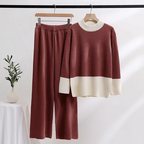 Vista 5 de Hugncmy Conjunto de 2 piezas para mujer, de manga corta, holgado, de algodón, lino, pantalones casuales, de dos piezas