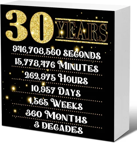 Vista 9 de Regalo de 30 cumpleaños para mujeres y hombres, haciendo del mundo un lugar mejor desde 1993, decoración de escritorio para decoración de fiesta
