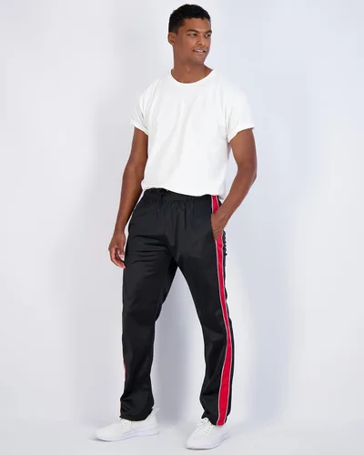 Vista 5 de Real Essentials Paquete de 3 Pantalones deportivos de tricot, informales, deportivos y activos, con parte inferior abierta y bolsillos para hombre
