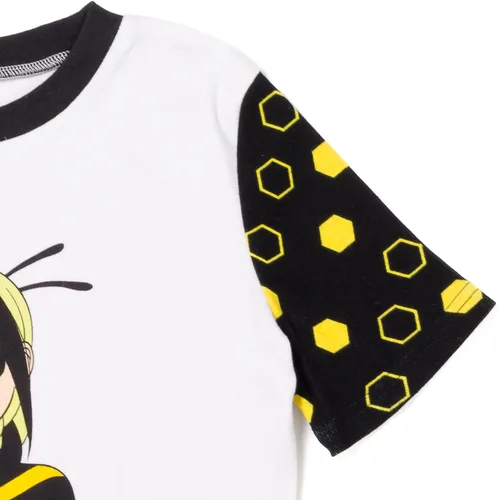 Vista 5 de Miraculous Vesperia Rena Rouge - Camisa de pijama y pantalones cortos para niñas pequeñas a niños grandes