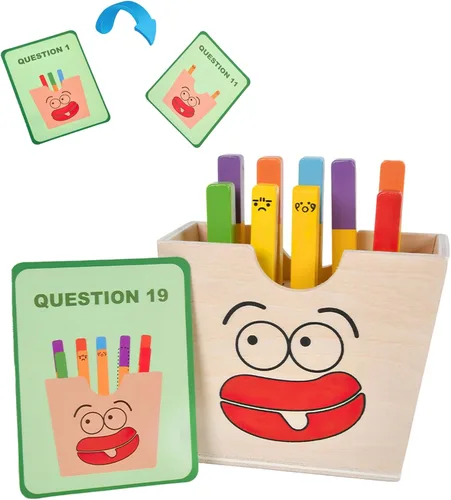 Vista 9 de Juguetes de hamburguesas de madera para apilar para niños, alimentos de juego Montessori para niños pequeños, juguetes educativos para niños de más