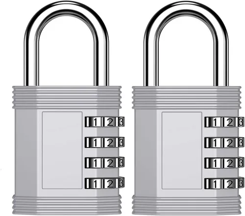 Vista 10 de ZHEGE - Cerraduras de casillero con código, cerradura de combinación para gimnasio, escuela (negro) Ideal para habitación, puerta, patio trasero