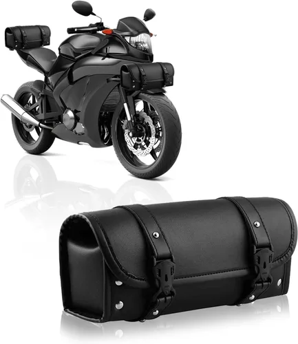 Vista 8 de Bolsa de herramientas de motocicleta adecuada para Harley Suzuki Kawasaki Bolsa de herramientas universal Bolsa lateral de motocicleta, Bolsa