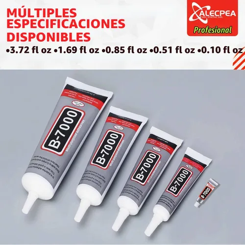Vista 6 de B-7000 - Pegamento artesanal para hacer joyas - 110ml/3.7oz (paquete de 2) - Pegamento super adhesivo multifunción B-7000 Liquid Fusion para Gris