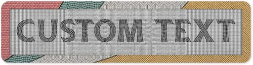 Vista 90 de Letrero Personalizado, Letrero de Calle Personalizado, 11 Colores de Fuente, 13 Estilos de Fuente, 4 Opciones de Orificios, 22 Tamaños, 3x12
