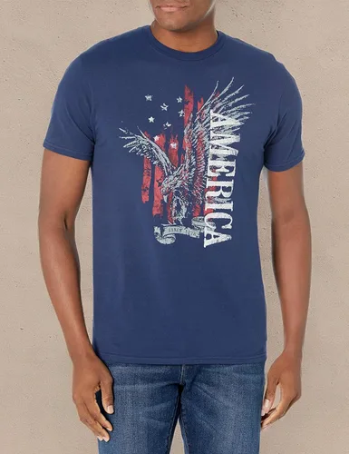 Vista 3 de Hanes Mens Essentials Short Sleeve Graphic Tee