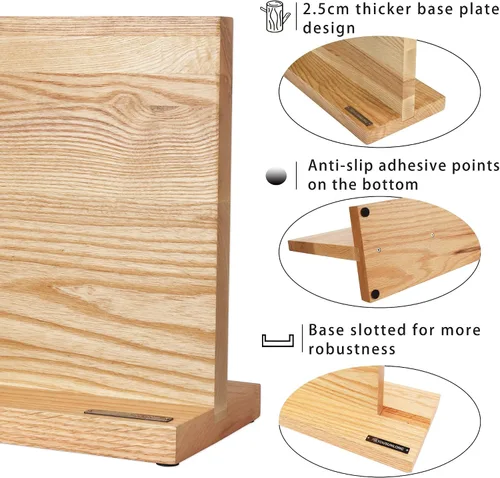 Vista 2 de YOUSUNLONG Bloque magnético para cuchillos - Soporte magnético para cuchillos - Soporte magnético para cuchillos - Super magnético de doble cara