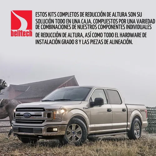 Vista 5 de Belltech Kit completo de reducción de altura 15-20 Ford F150 todas las cabinas
