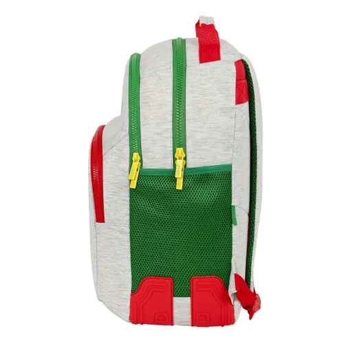 Vista 3 de Mochila Escolar Benetton Pop Gris (32 x 42 x 15 cm)