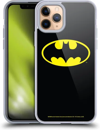 Vista 100 de Head Case Designs Funda de gel con licencia oficial de Batman DC Comics Bat Signal Logos [protección de grado militar] compatible con Apple iPhone 7