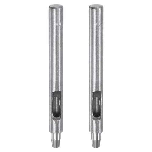 Vista 39 de HARFINGTON Perforadora de cuero de 0.020 in, recta, redonda, con ojales, remache a presión, fijador para cuero, artesanía, ropa, bolso, cortina