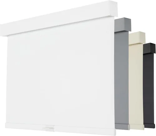 Vista 13 de Persilux Persianas enrollables opacas inalámbricas para ventanas, parada libre con cenefa, persianas de tela con aislamiento térmico, protección UV