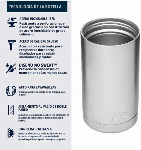 Vista 4 de YETI Rambler - Termo de acero inoxidable con aislamiento al vacío y tapa para bebida caliente, de 12 onzas Alpine Amarillo