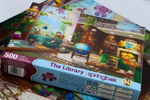 Vista 5 de Springbok The Library - Rompecabezas de 500 piezas para adultos