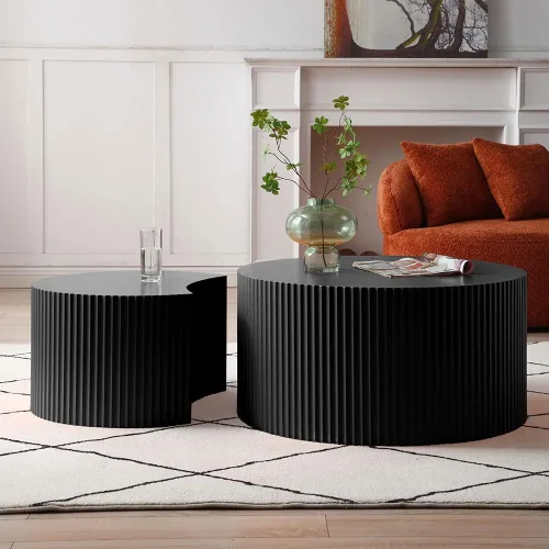 Vista 14 de WILLIAMSPACE Mesa auxiliar redonda de 15.74 pulgadas con patrón de Marte para sala de estar, moderna mesa auxiliar de fibra de vidrio circular tipo