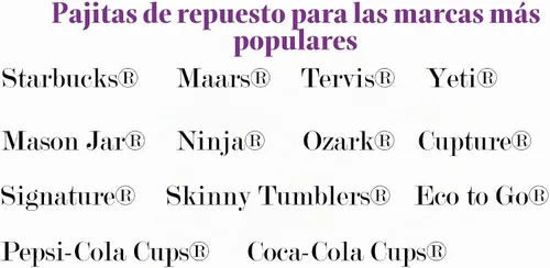 Vista 4 de Sorbetes de acrílico de repuesto, colores del arco iris, juego de 8, para vasos de 16 oz, 20 oz, 24 oz