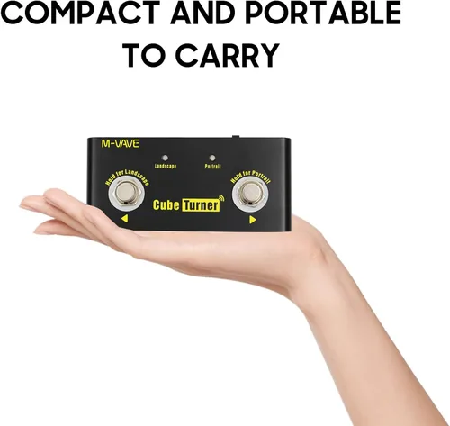 Vista 8 de Cubo Turner Page Turner Pedal Recargable Music Sheet Turner Soporta Conexión Looper