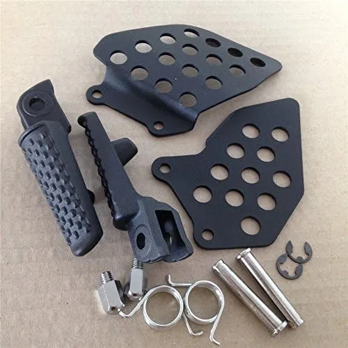 Vista 4 de HONGK - Soporte de clavijas de pie delantero negro compatible con Cbr600Rr Rr 2007 2008-2011 [B01C0SU70M]