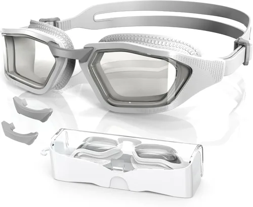 Vista 10 de Greatever Swim Goggles Adult Anti Fog&UV No Leak Wide View Swimming Goggles