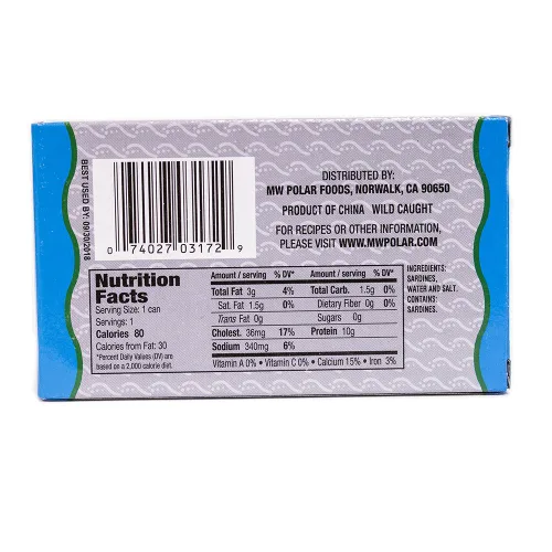 Vista 2 de MW Polar Foods Sardinas en agua, 3 onzas (paquete de 24)