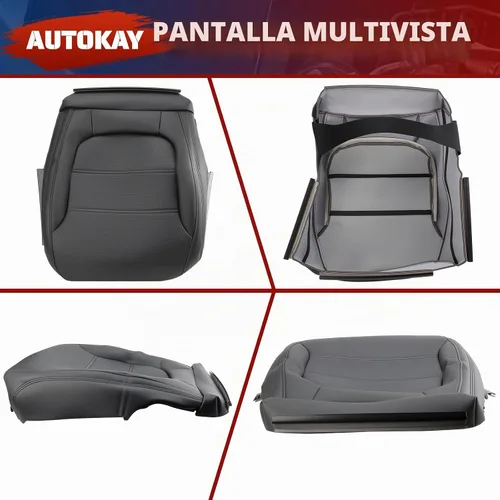 Vista 3 de AUTOKAY Funda negra para asiento inferior del conductor, compatible con Volkswagen Jetta 2011 2012 2013 2014