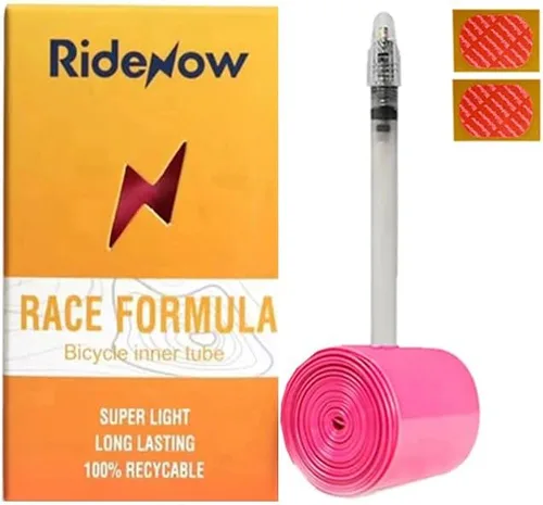 Vista 9 de RideNow 1/2/4 Pack Ultralight Bike Inner Tube 700 x 18-32 / MTB27.5/29 inch x 1.9-2.5 TPU Inner Tubes with 45/65/85mm Length French Valve Super Bike