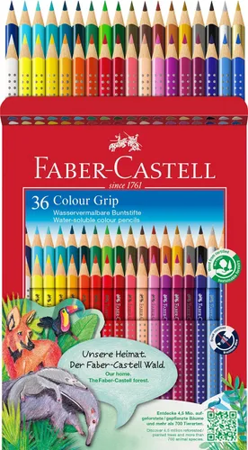 Vista 3 de Faber-Castell COLOR GRIP CAJA DE LÁPIZ 36, multicolor, 6.9 in, F112442