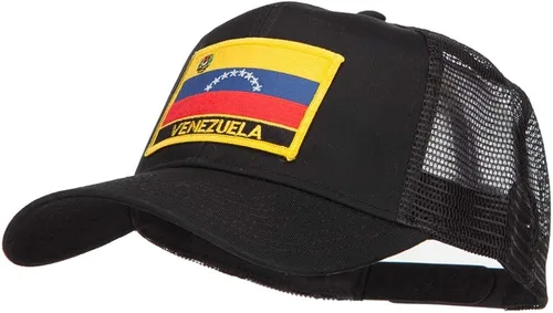 Vista 2 de e4Hats.com - Gorra de malla, diseño de bandera de América del Sur