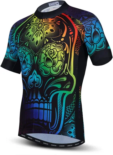 Vista 12 de Hotlion Verano Ciclismo Jersey Hombres Mountain Bike Jersey Secado rápido Bicicleta Camisa Manga Corta Ciclismo Ropa