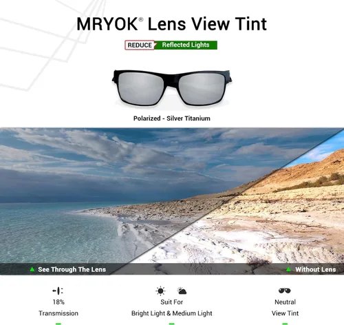 Vista 4 de mryok lentes de repuesto para Oakley un alambreopciones