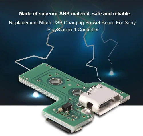 Vista 6 de Reemplazo de la placa del zócalo del puerto de carga micro USB para Sony Playstation 4 PS4 Game 3rd Generation Controller